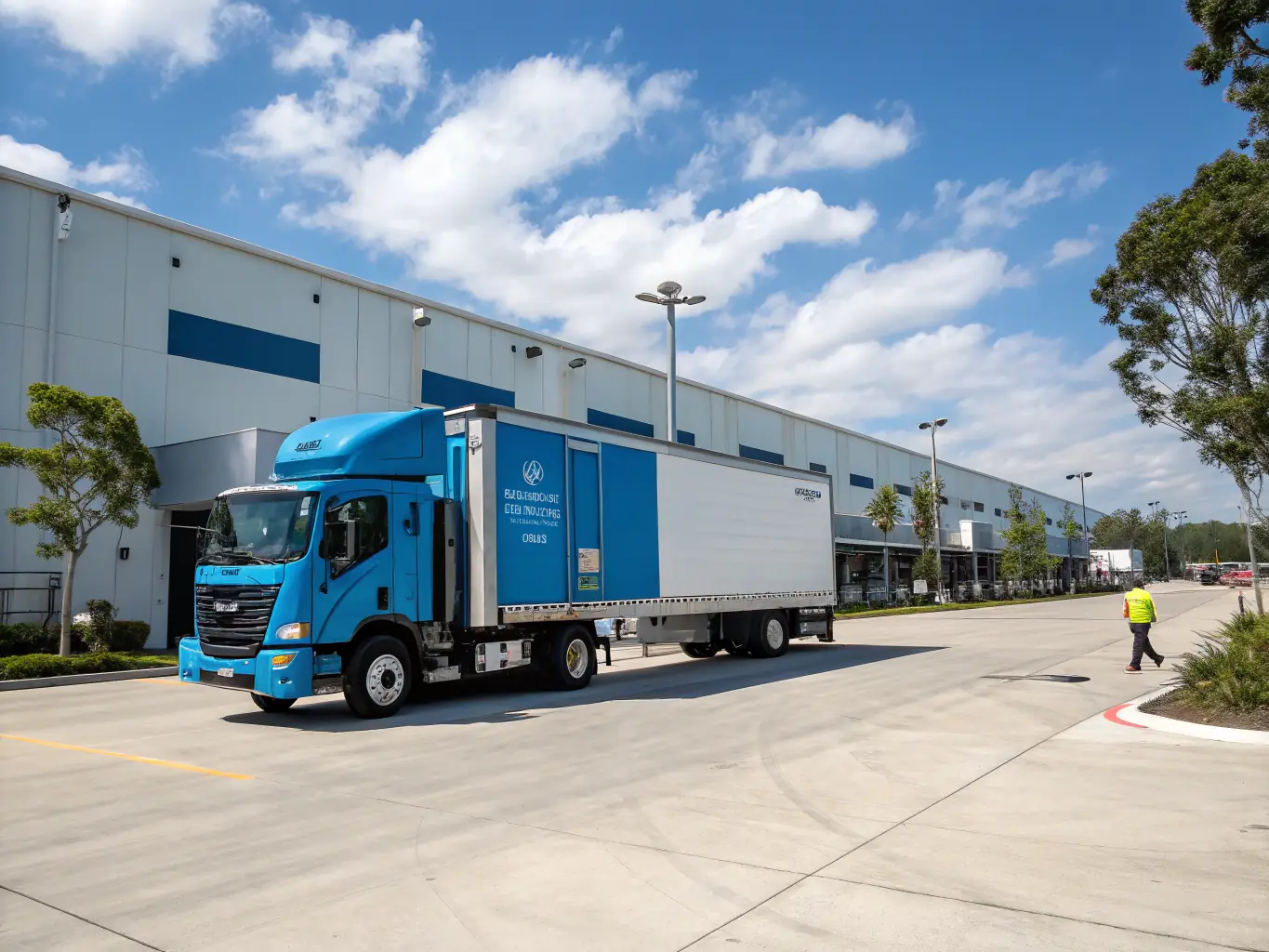 A temperature-controlled reefer trailer with the Allure Trucking logo, highlighting the precision and care taken in transporting perishable goods.