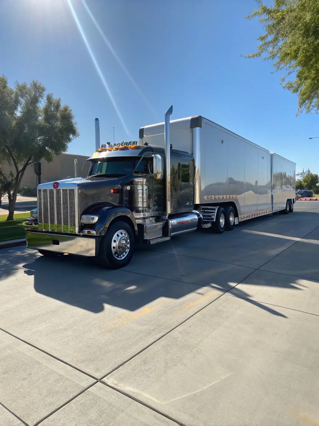 A temperature-controlled reefer trailer with the Allure Trucking logo, emphasizing the company's reefer transportation capabilities.